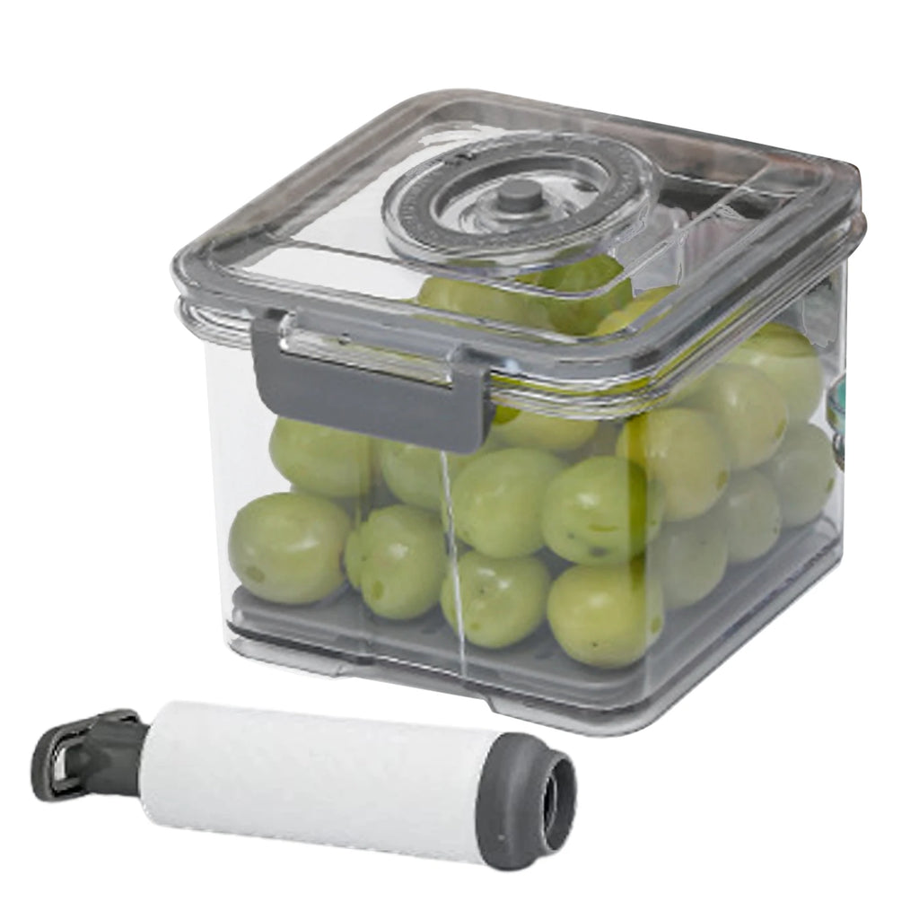 Kit Organizador de Geladeira a Vácuo para Conservar Frutas e Legumes