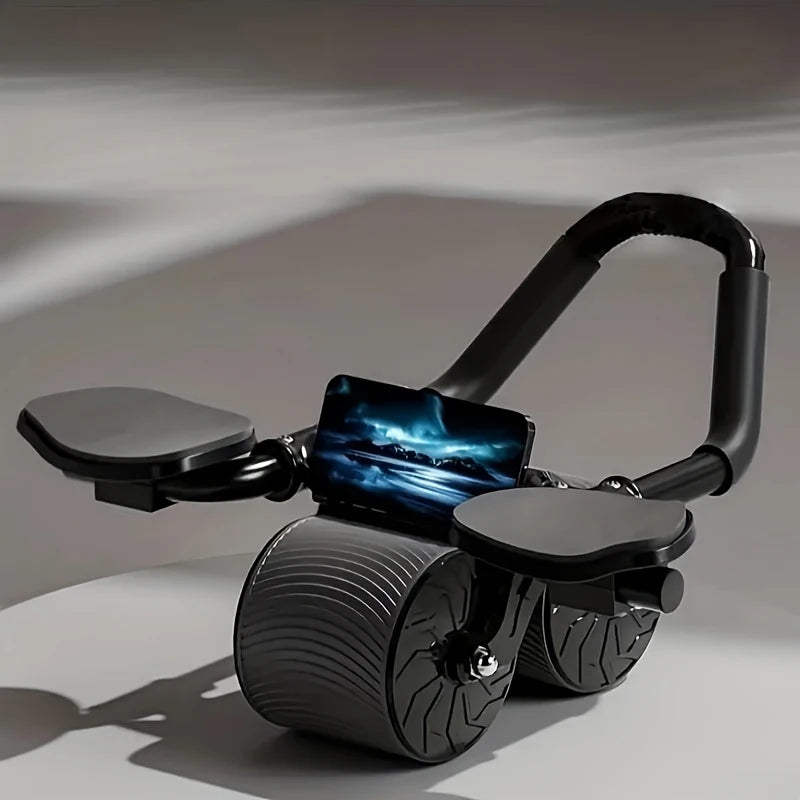 Roda Abdominal Dupla com Suporte para Celular (Exercício em Casa)