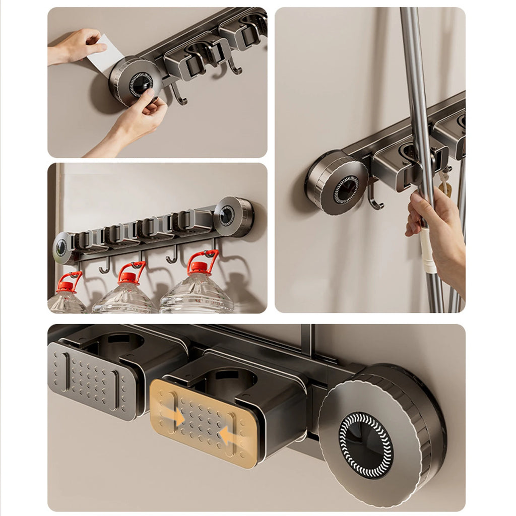 Kit Suporte de Parede Sem Furos com Fixação por Ventosa