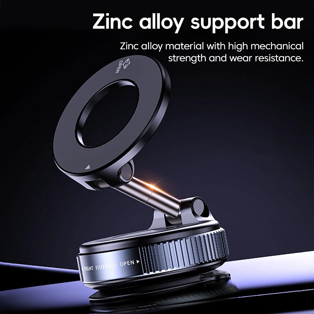 Suporte Magnético Veicular Dobrável com Rotação 360° para Painel