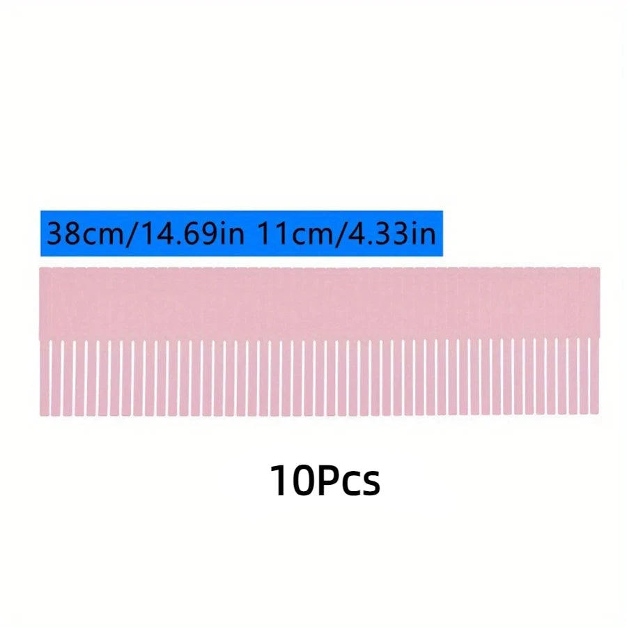 Kit com 10 Divisórias de Gaveta Ajustáveis para Organização