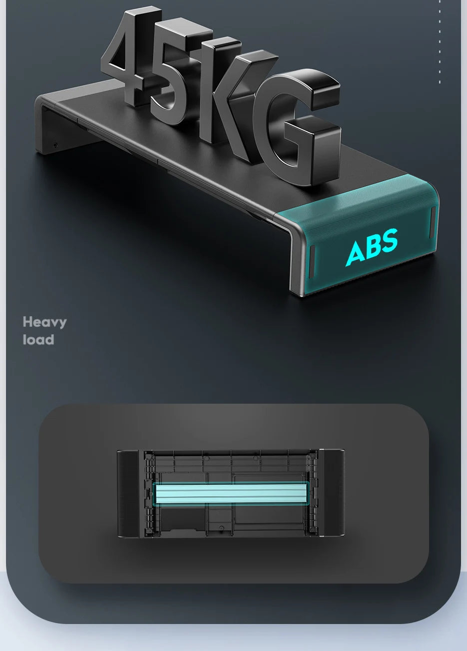 Suporte Ergonômico para Monitor e Notebook (Base de Mesa)