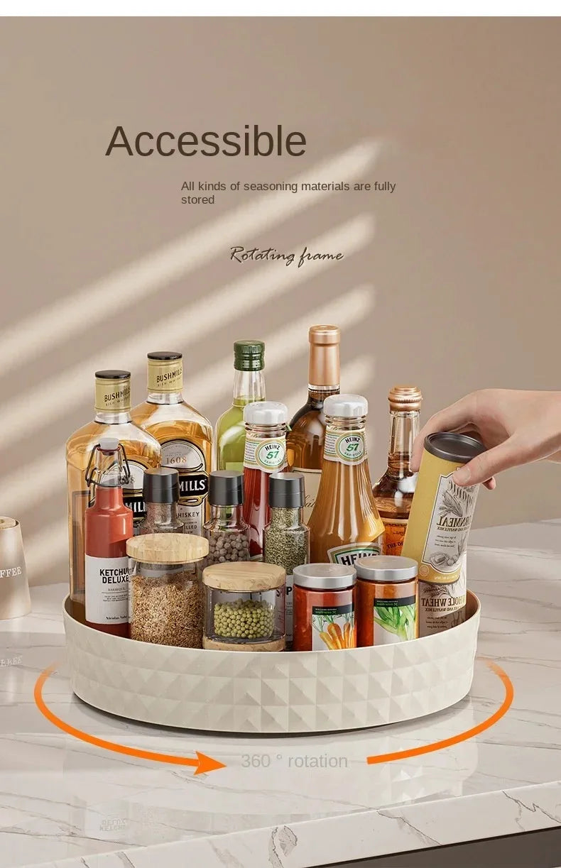 Bandeja Giratória 360° Multiuso para Armário de Cozinha e Bancada