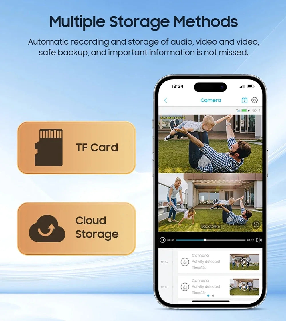 Câmera de Segurança Wifi 5MP Sem Fio com Bateria e Visão Noturna