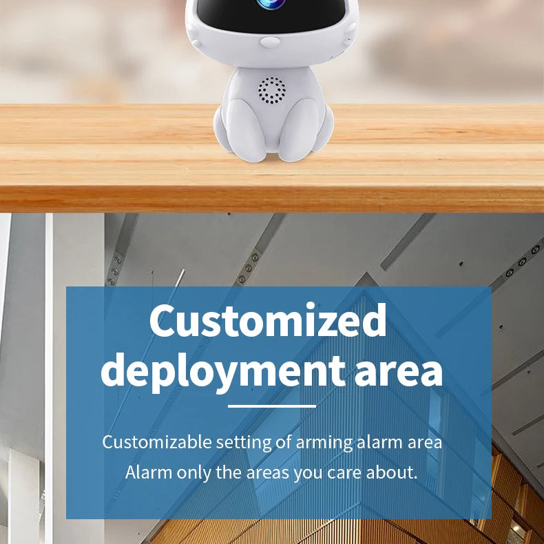 Babá Eletrônica com Câmera Wifi e Rastreamento Automático