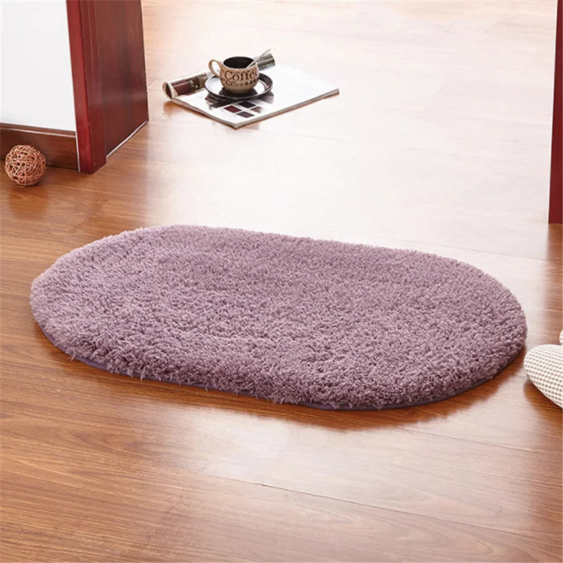 Tapete de Banheiro Microfibra Macio Antiderrapante (50x30cm)