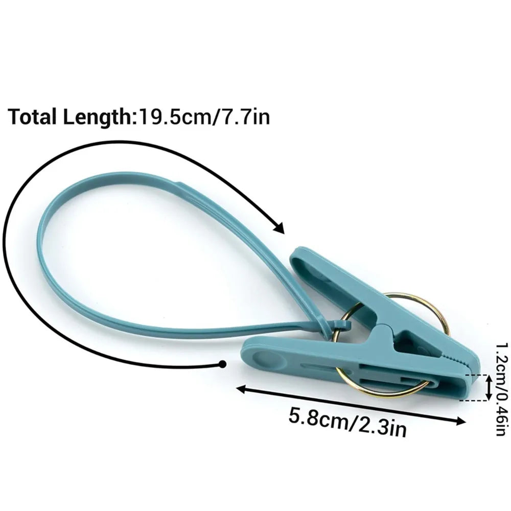 24 Mini Prendedores de Roupa Resistentes com Corda Inclusa