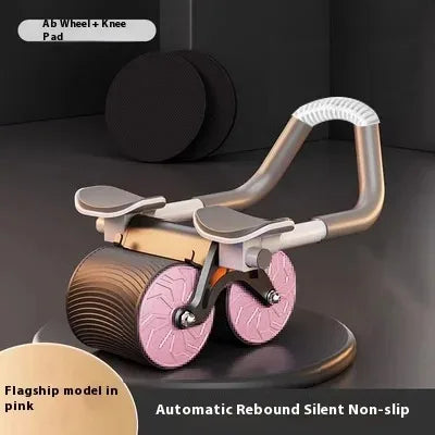 Roda Abdominal Dupla com Suporte para Celular (Exercício em Casa)