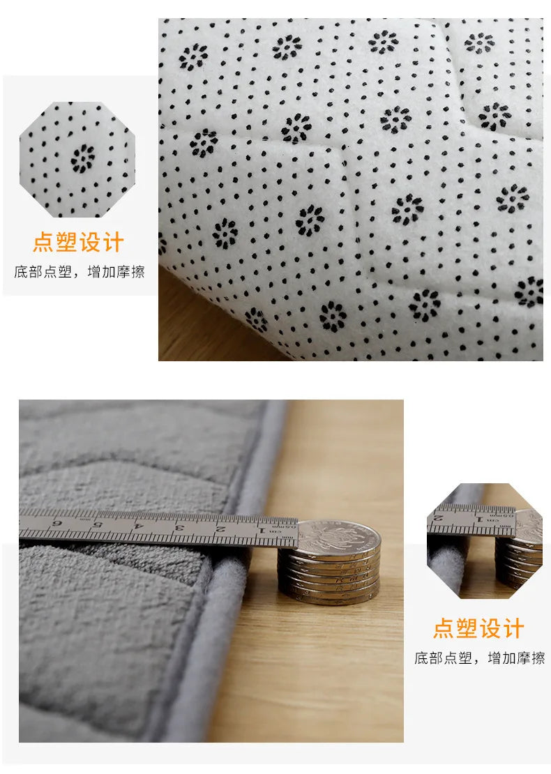 Tapete de Banheiro Macio Espuma de Memória (Alta Absorção)