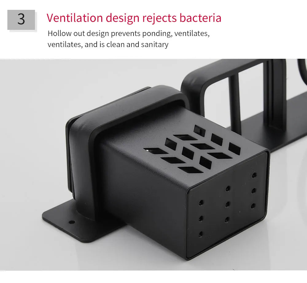 Prateleira de Canto em Alumínio para Acessórios de Banheiro FALANGSHI