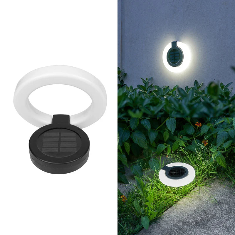 1/4 Unidades Luminária Solar para Jardim com Acendimento Automático (Luz Branca/Quente)