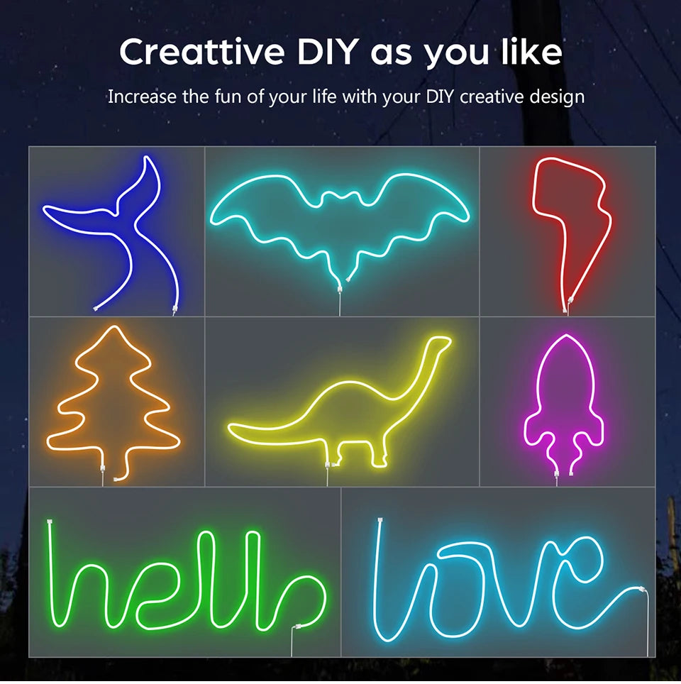 Fita LED COB RGB Wifi Inteligente Tuya/Smart Life (5V USB)