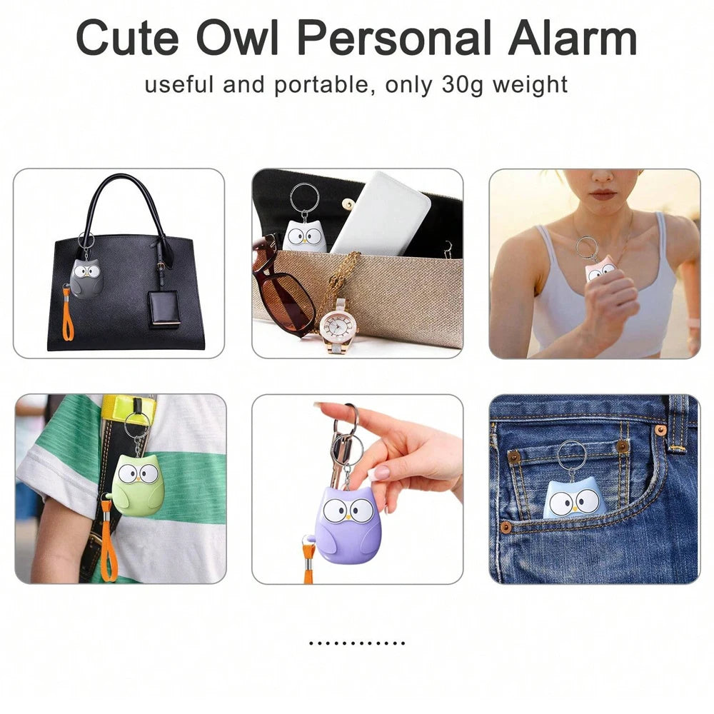 Alarme Pessoal de Segurança 130dB com Luz LED Estroboscópica