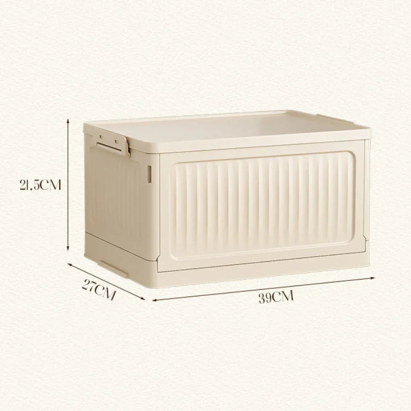 Caixa Organizadora Dobrável com Tampa (Empilhável/Multiuso)