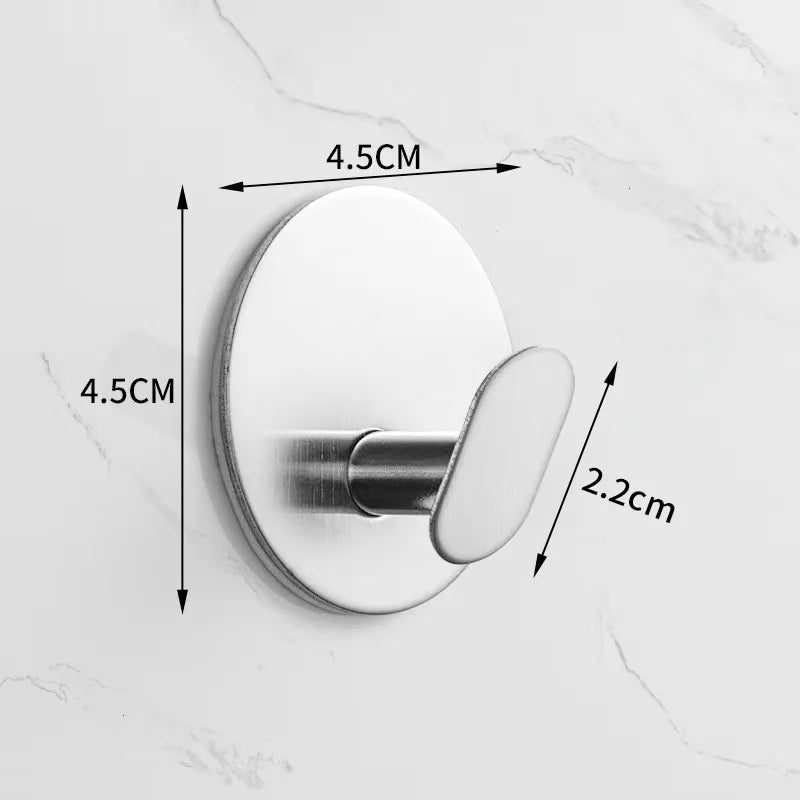 Gancho Adesivo de Aço Inox 304 à Prova d'Água (Alta Fixação)