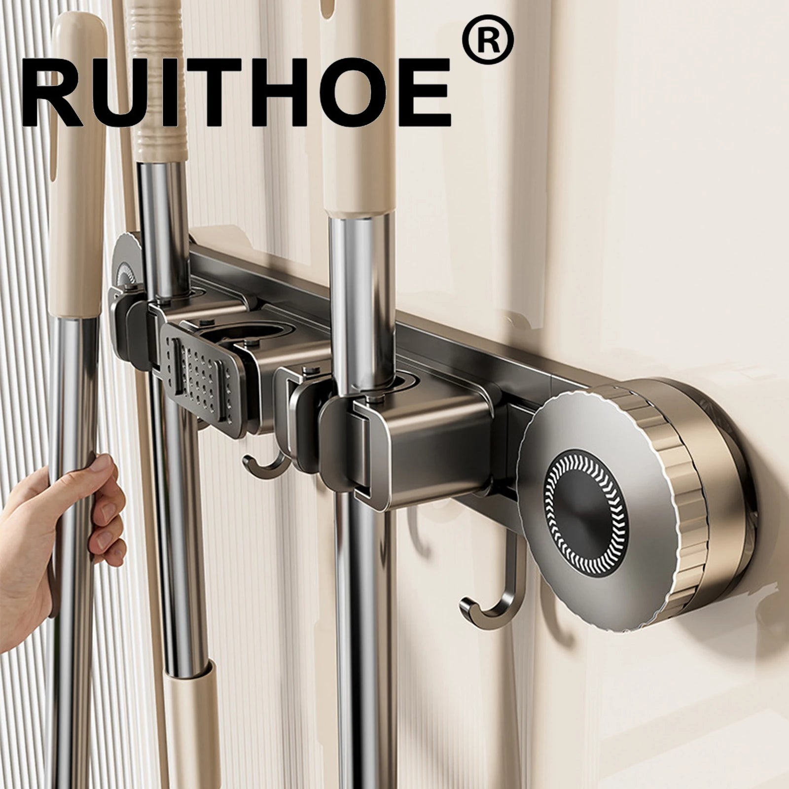 Kit Suporte de Parede Sem Furos com Fixação por Ventosa