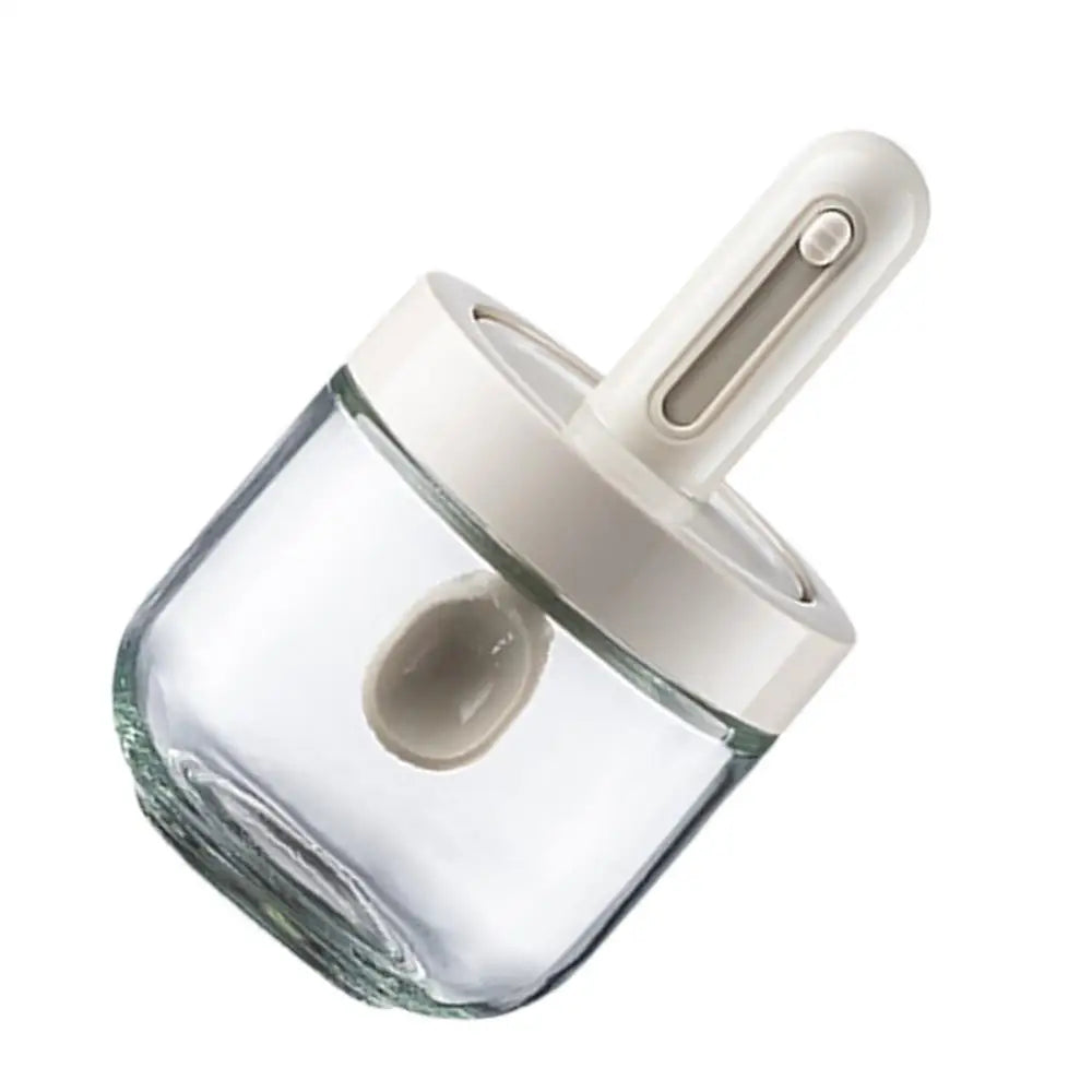 Pote de Condimentos com Colher: Design Retrátil e Anel de Vedação