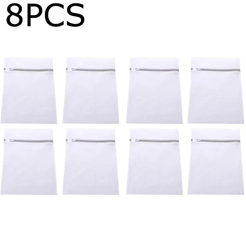 Saco de Lavar Roupas Delicadas (Malha Colmeia) Durável e Reutilizável