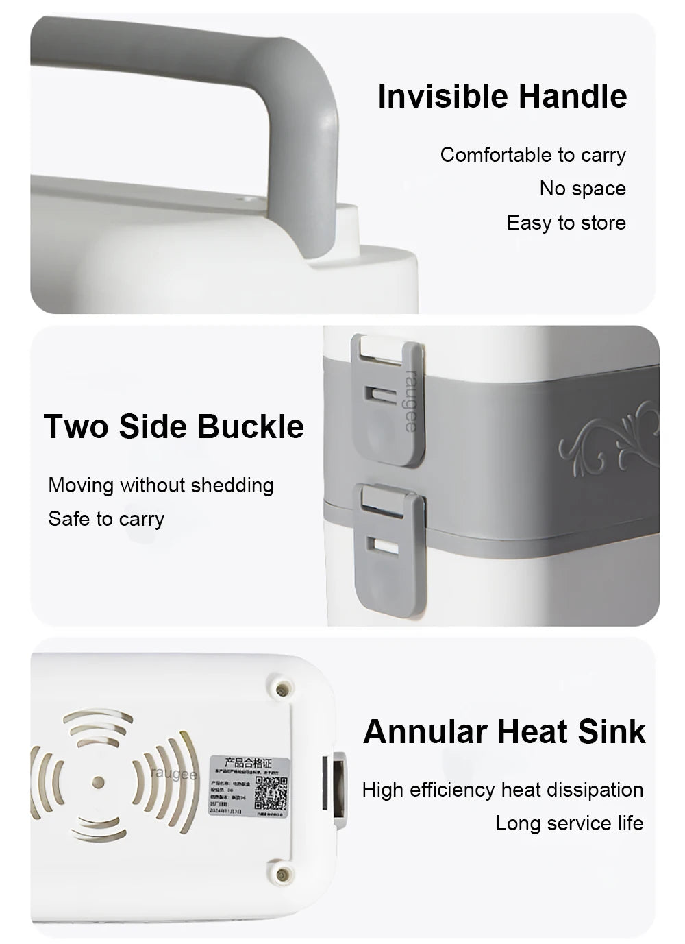 Lancheira Térmica Elétrica Portátil Aquecedora de Alimentos