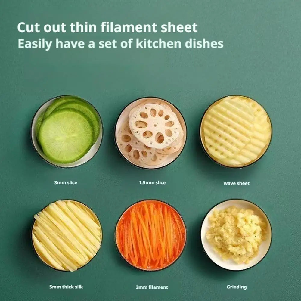 Cortador de Legumes Multifuncional: Com Ajuste de Espessura e Protetor