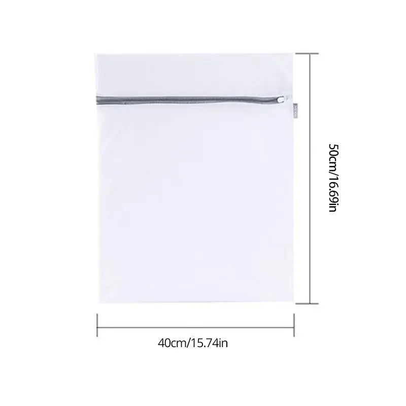 Kit 2 Peças Saco de Lavar Roupa Malha Colmeia (40x50cm)