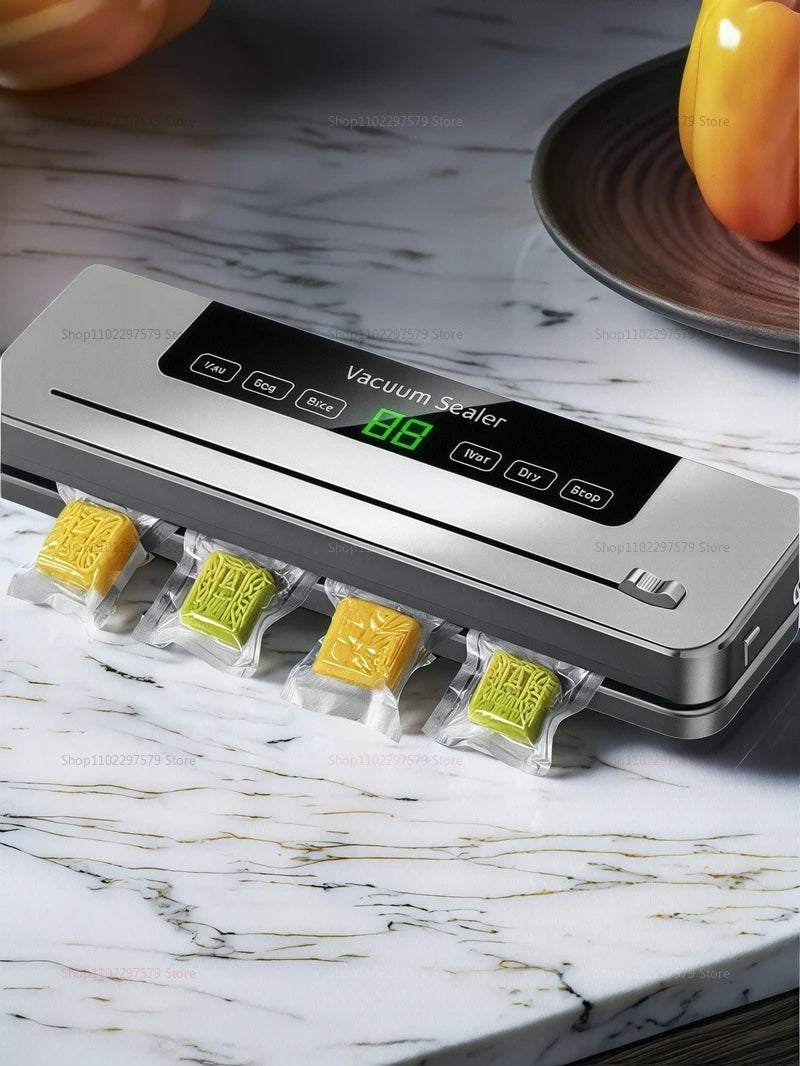 Máquina Seladora a Vácuo: Com Esterilização UV e Cortador Embutido