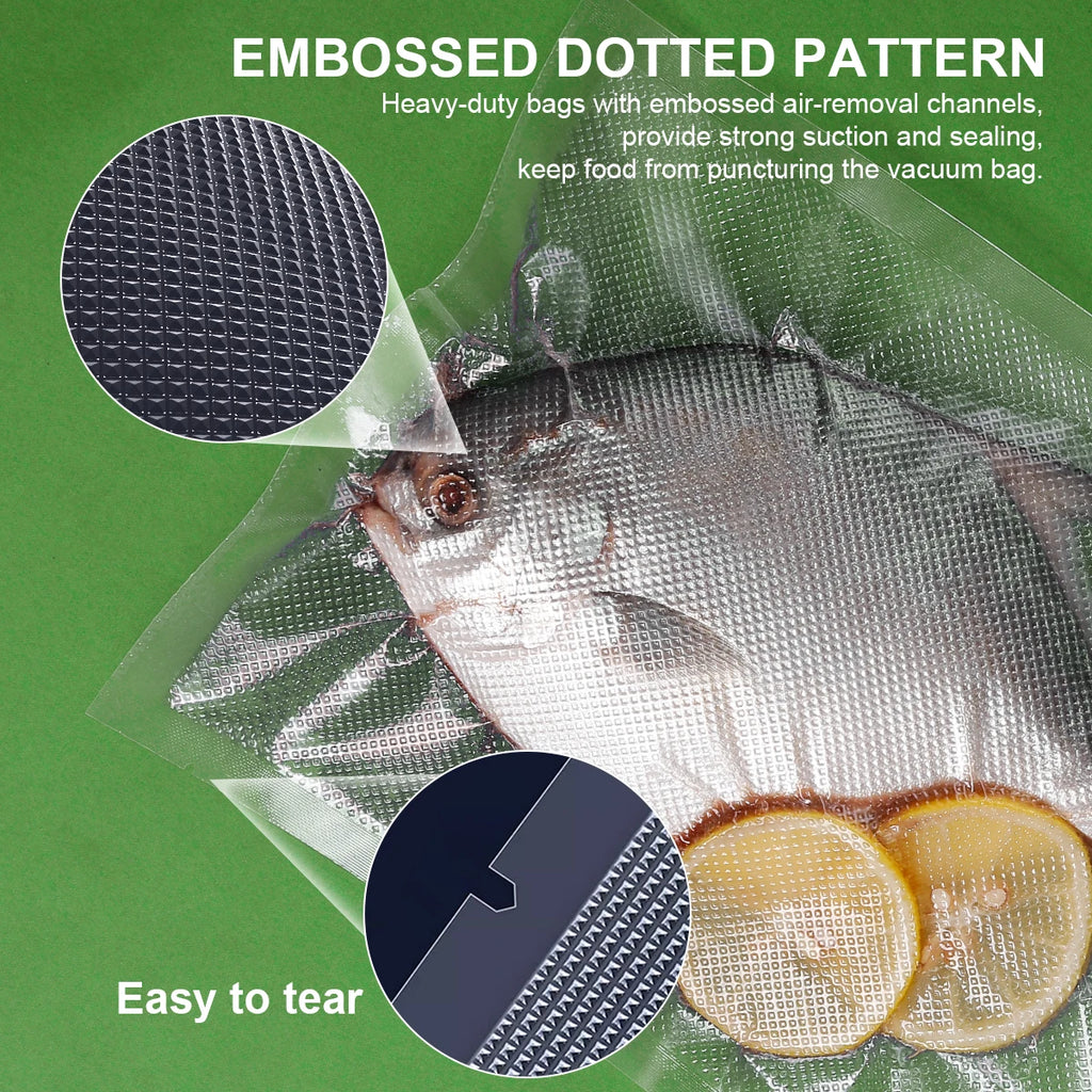 Kit 100 Sacos para Seladora a Vácuo: Armazenamento de Alimentos