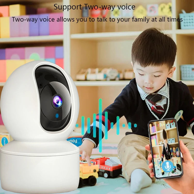 Câmera de Segurança 360°: Com Visão Noturna e Detecção de Movimento