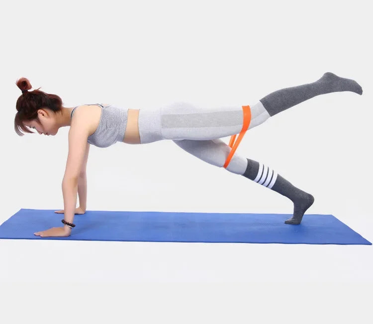 Kit 2 Faixas Elásticas Mini Band para Treino Funcional