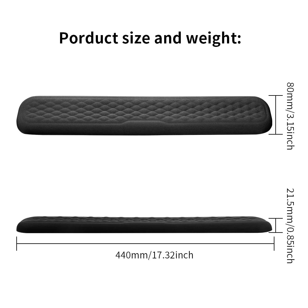 Kit Apoio de Pulso Ergonômico para Teclado e Mouse (Memory Foam)