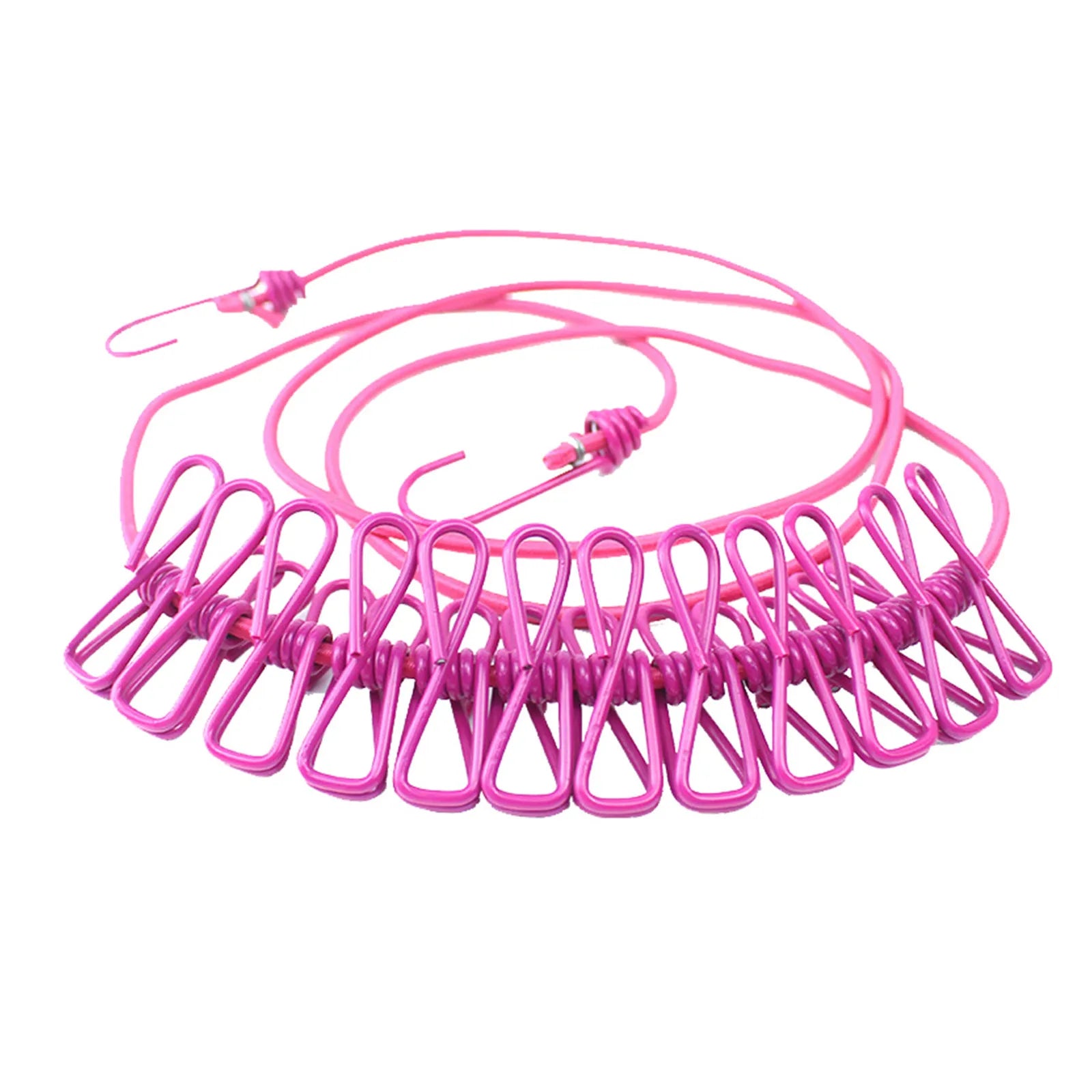 Varal de Viagem Retrátil (1.8m) com 12 Prendedores