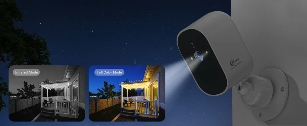 Câmera de Segurança Externa Wifi à Prova d'Água (IP66) com Bateria de 5200mAh