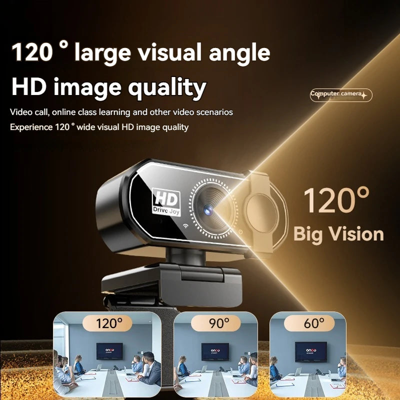 Webcam Xiaomi Q27 (4K/2K/1080p) com Microfone e Foco Automático