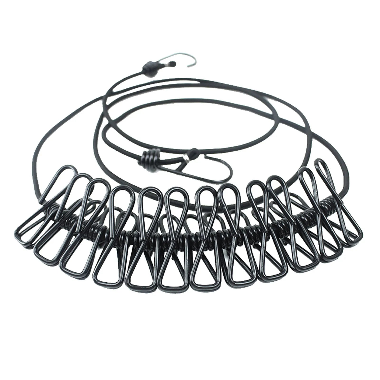 Varal de Viagem Retrátil (1.8m) com 12 Prendedores