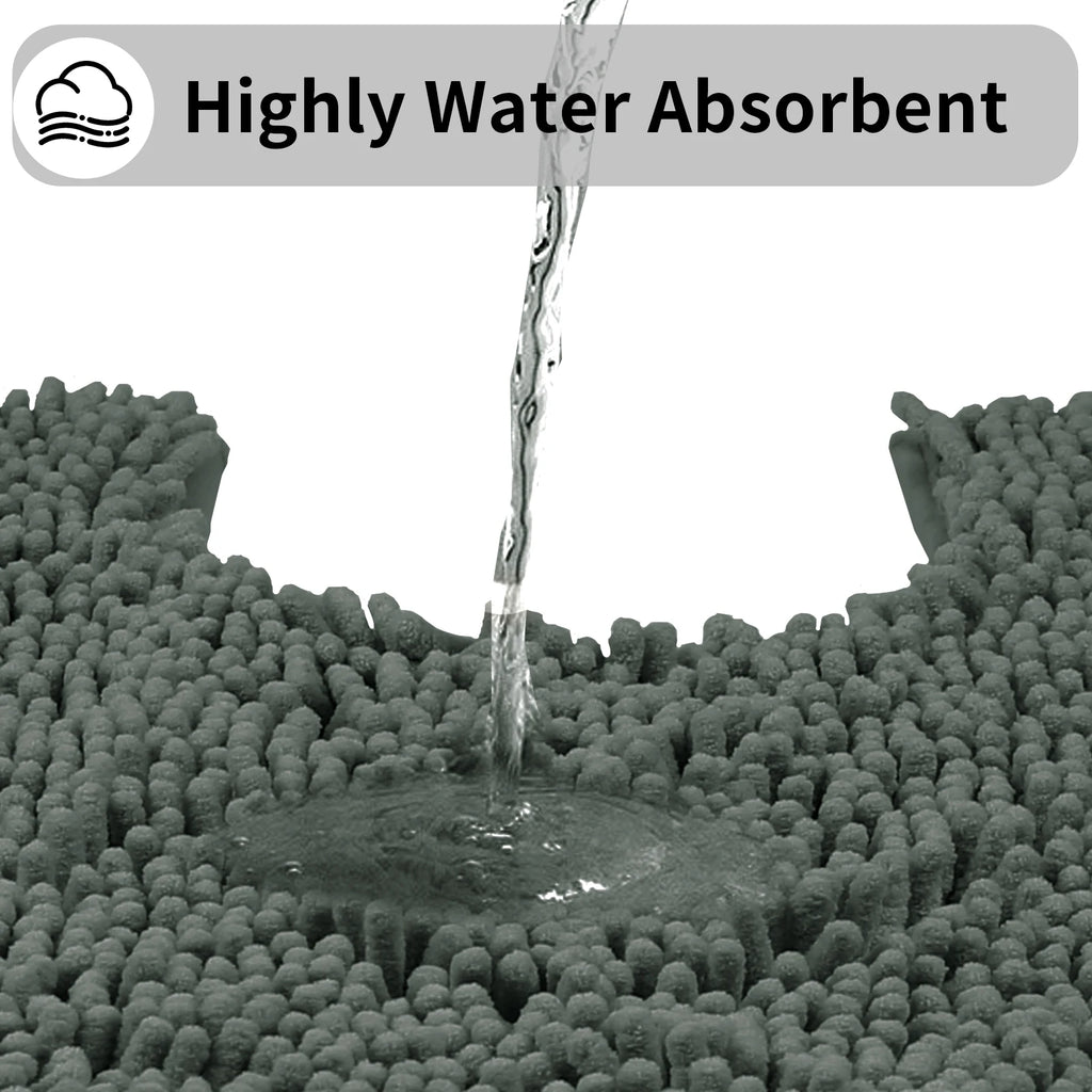 Kit 2 Tapetes Banheiro Microfibra Super Macio (Alta Absorção)