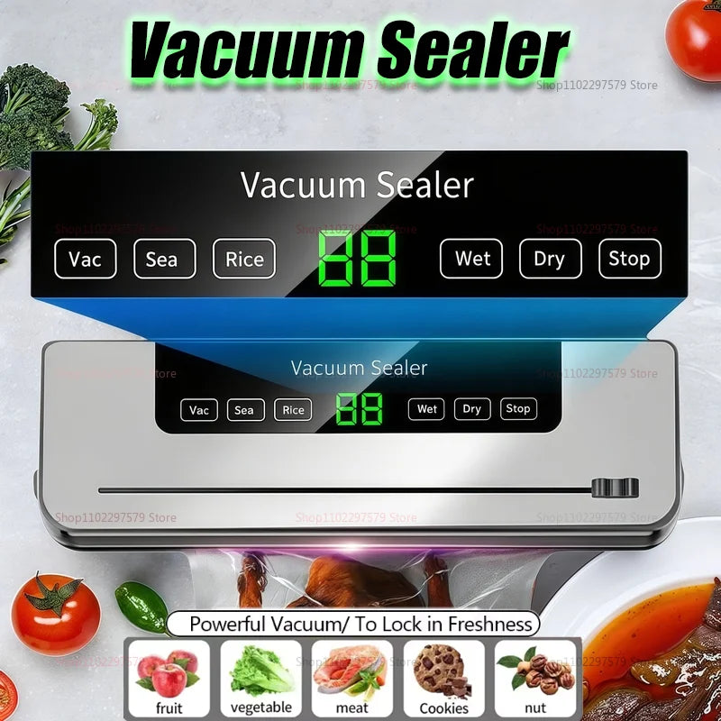 Seladora a Vácuo Profissional 30cm: Para Alimentos Secos e Úmidos