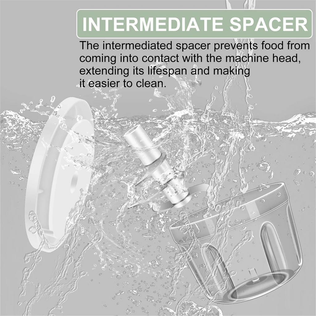 Processador de Alimentos Portátil 400ml: Sem Fio com 6 Lâminas