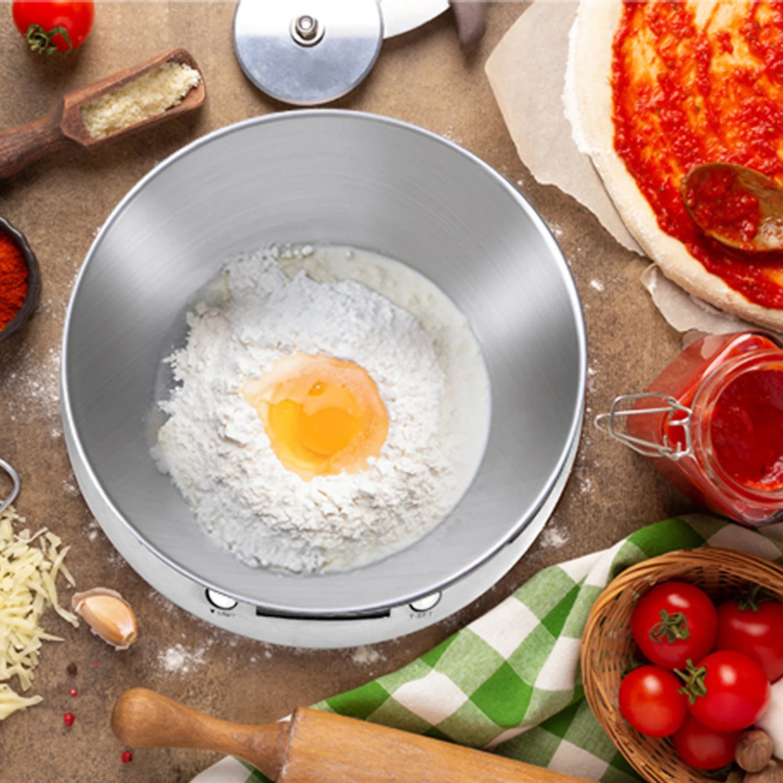 Balança Eletrônica 5kg em Aço Inox: Para Pesar Alimentos