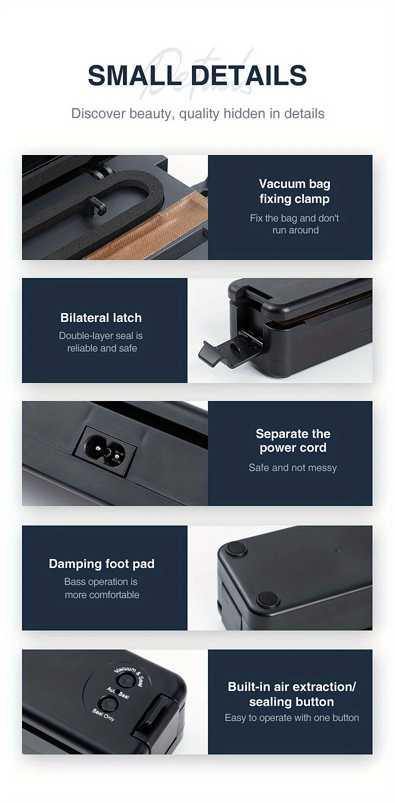 Máquina Seladora a Vácuo: Sistema Automático (Incluso 10 Sacos)