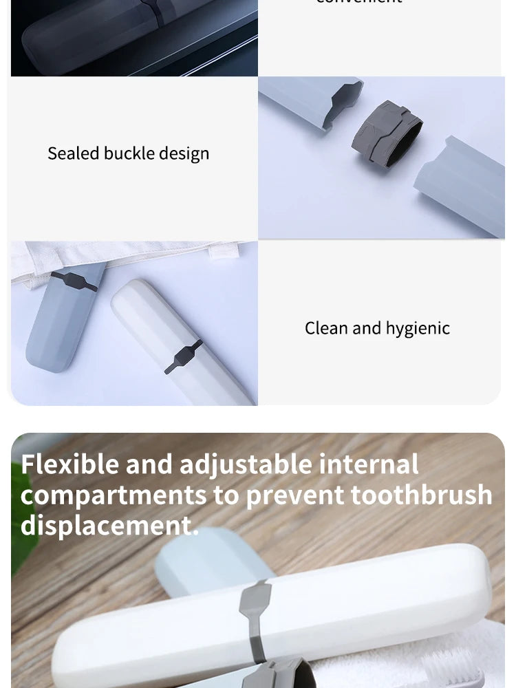 Estojo Porta Escova de Dente Portátil para Viagem (Kit com 1 ou 4)