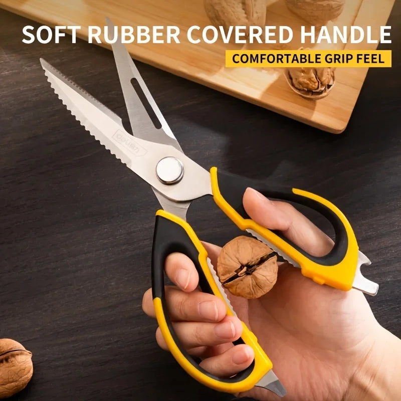 Tesoura de Cozinha Multiuso Reforçada Desmontável: para Frango, Peixe e Ervas