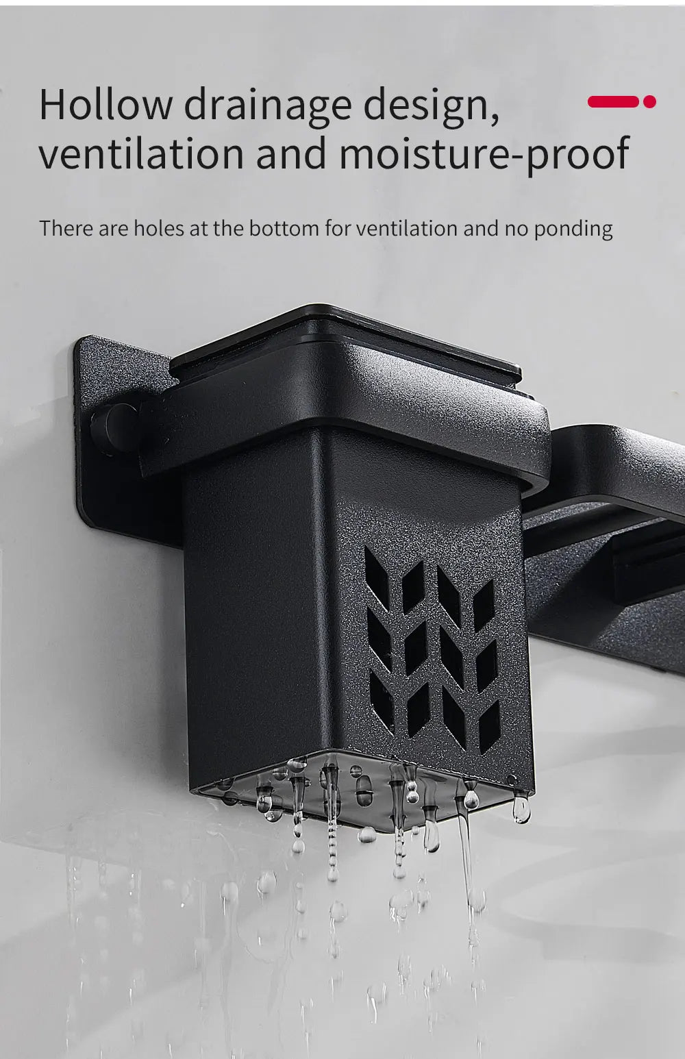 Prateleira de Canto em Alumínio para Acessórios de Banheiro FALANGSHI