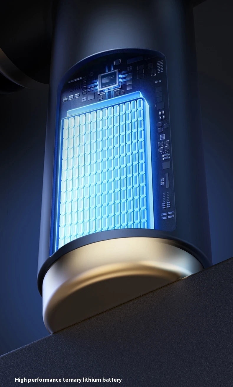 Mini Aspirador e Soprador Recarregável com Acessórios