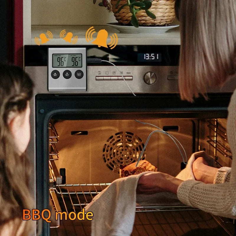 Termômetro Culinário Digital Sem Fio para Churrasco e Forno