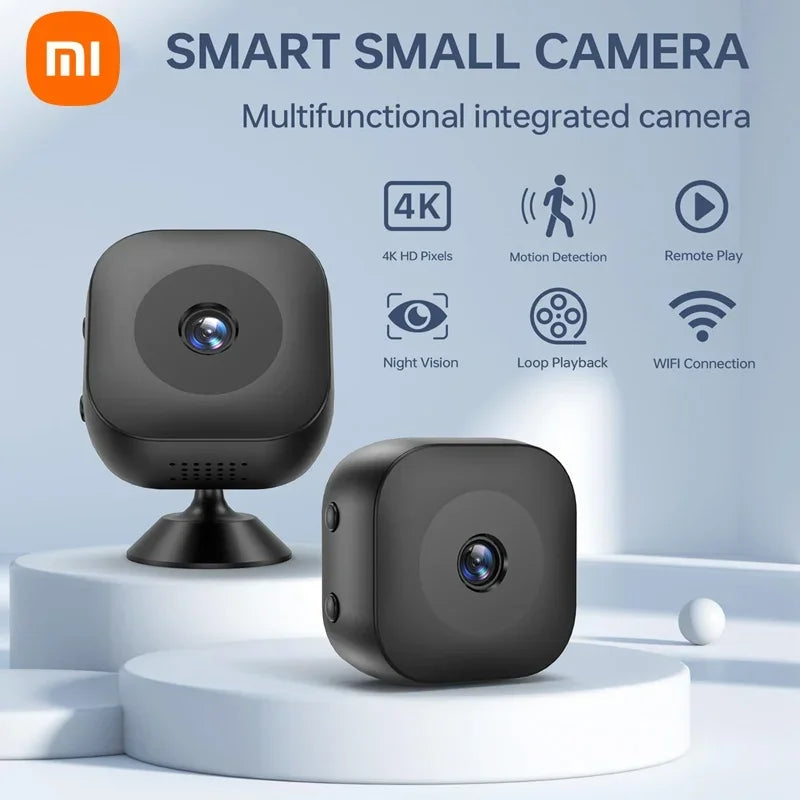 Mini Câmera de Segurança Wifi Xiaomi 4K com Detecção de Movimento