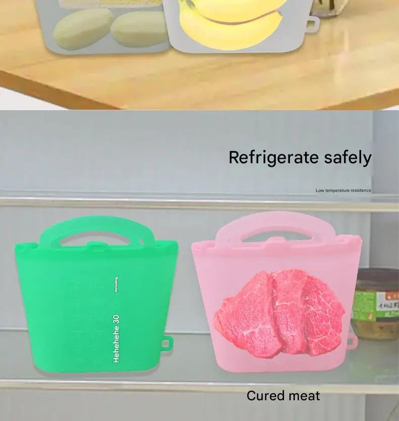 Bolsa Térmica de Silicone 1500ml: Vedação Hermética (Livre de BPA)