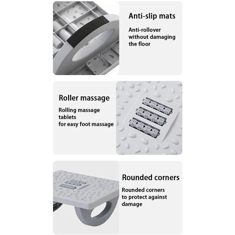 Suporte Ergonômico com Balanço e Rolos Massageadores para Pés