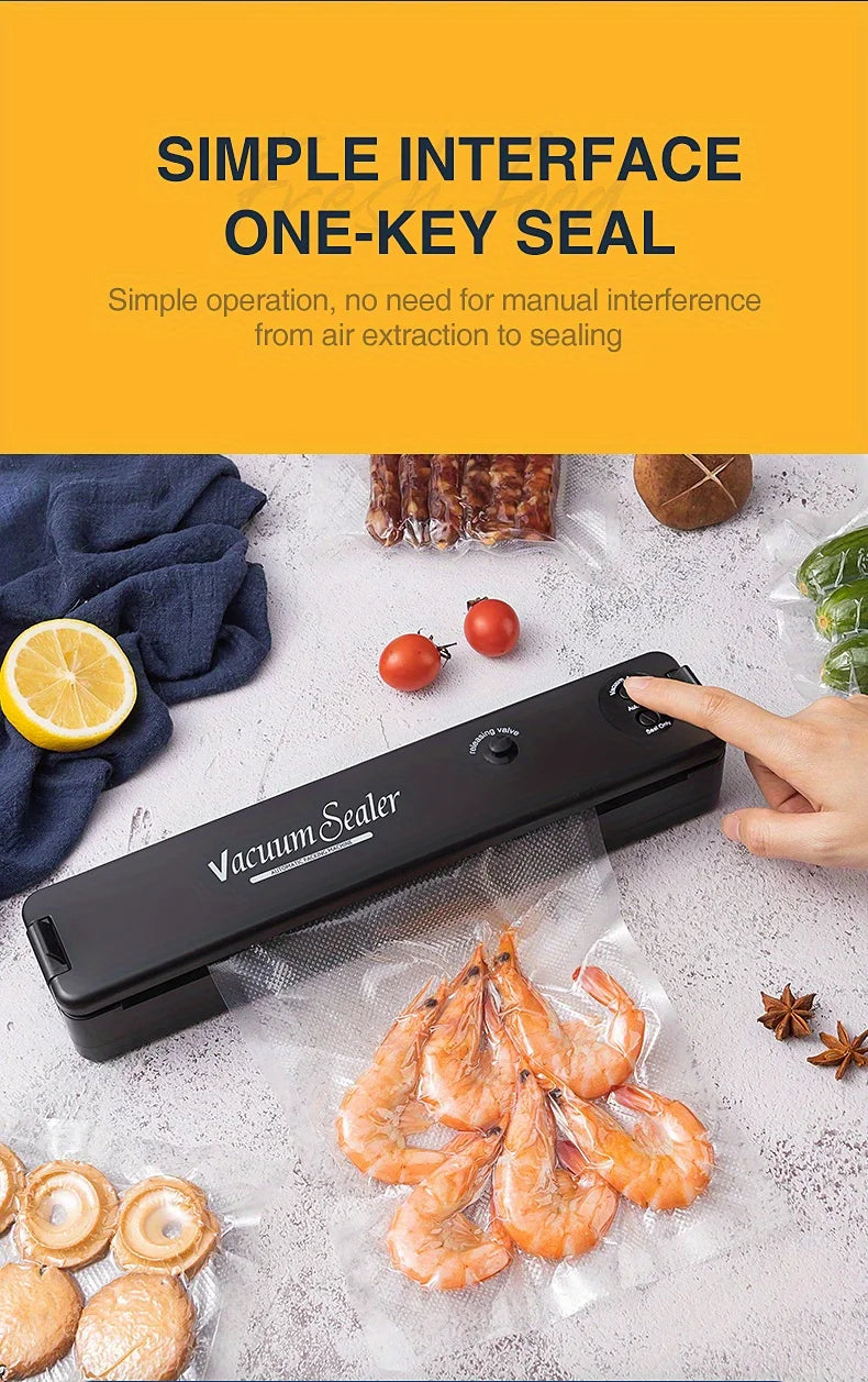 Máquina Seladora a Vácuo: Sistema Automático (Incluso 10 Sacos)