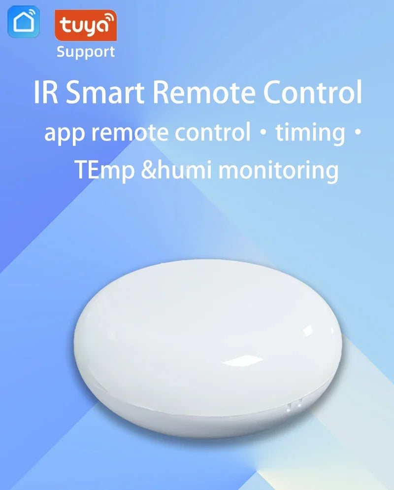 Controle Remoto Universal Inteligente Tuya Wifi IR com Sensor de Temperatura e Umidade