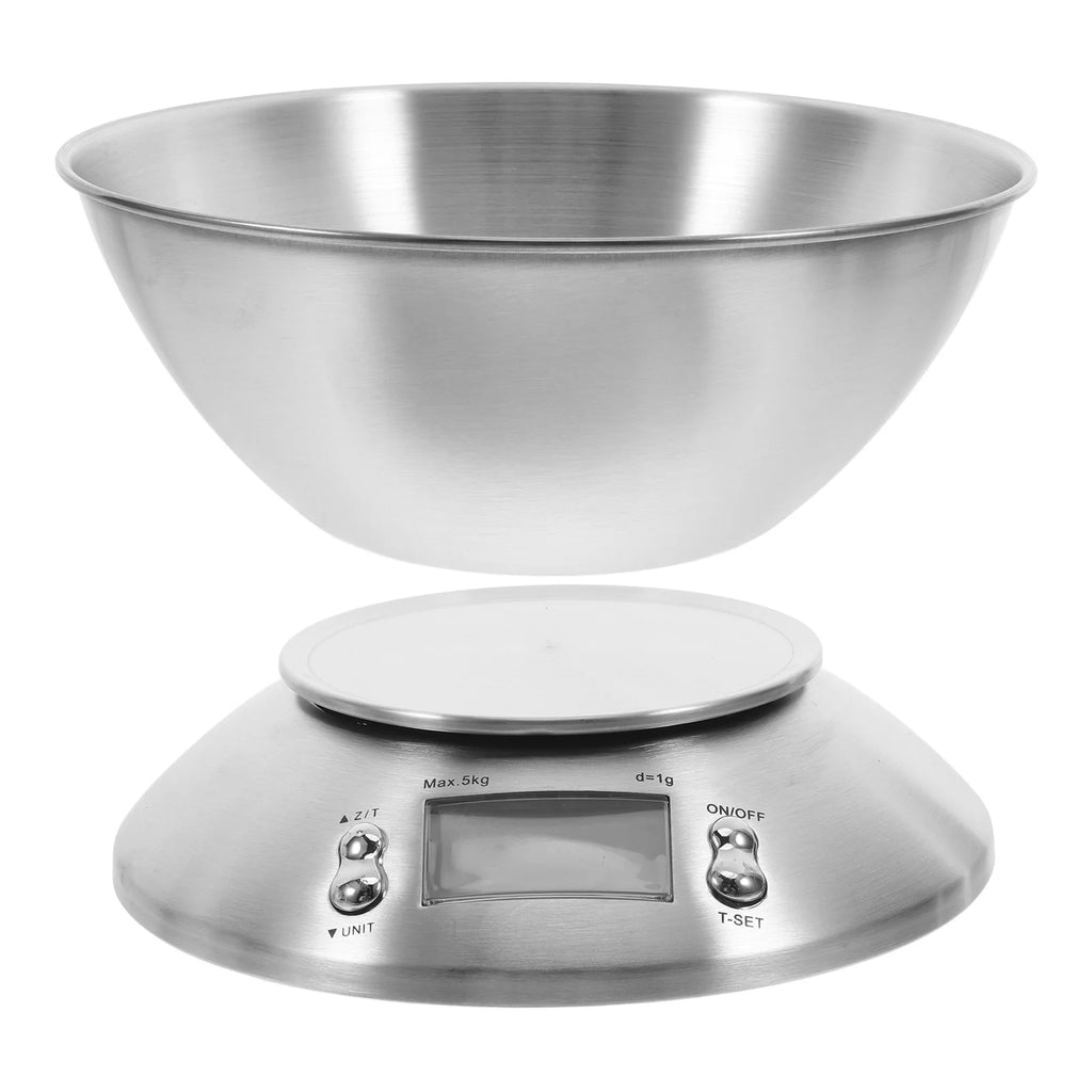 Balança Eletrônica 5kg em Aço Inox: Para Pesar Alimentos